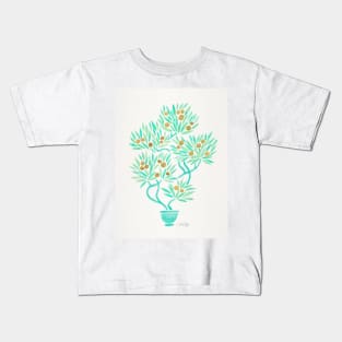 Mint Bonsai Orange Kids T-Shirt